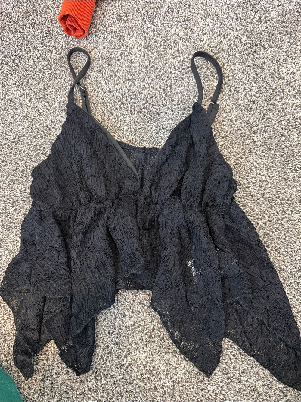 Black Lacey Tank Top